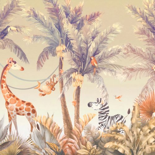 Zebra vriendjes fotobehang