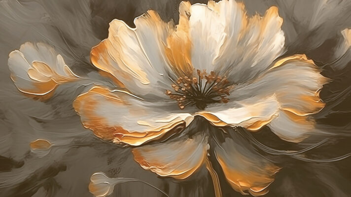 Abstracte bloem fotobehang