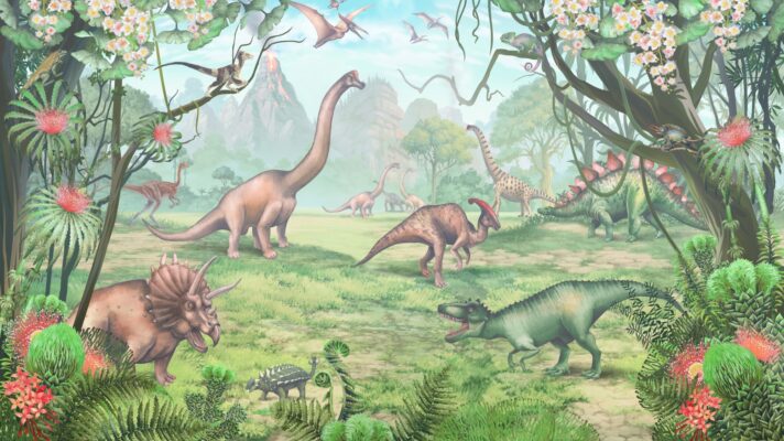 Dinousarussen fotobehang