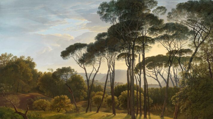 Italiaans landschap Fotobehang