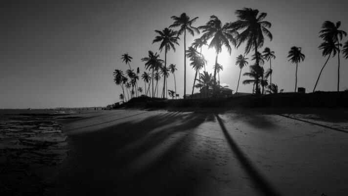 Sunset Strand Fotobehang