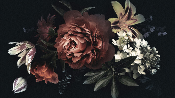 Vintage bloemen boeket