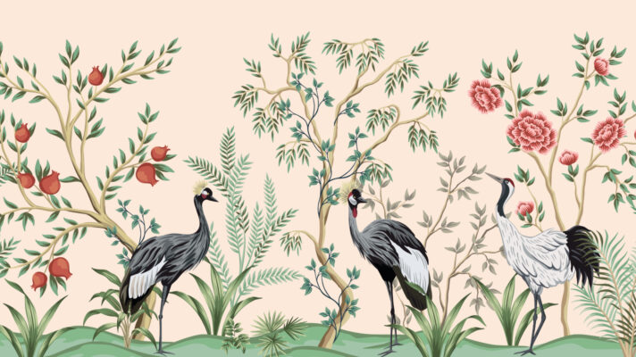 Vintage kraanvogels 3